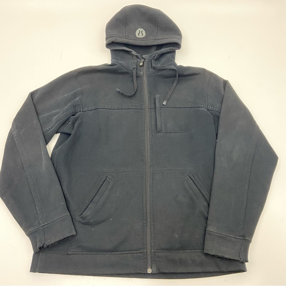 Lululemon Scuba Full Zip Hoodie Men's Black Heavyweight Sweater Large